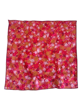 Mascada Lucida con estampado floral
