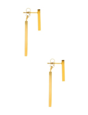 Aretes largos Nuvi con acabado brillante