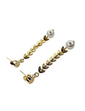 Aretes largos de hoja Maria Rayuela
