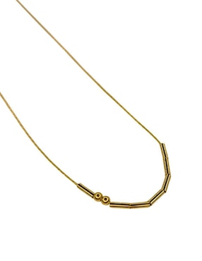 Collar Maria Rayuela Clave Morse Te Amo 24 K