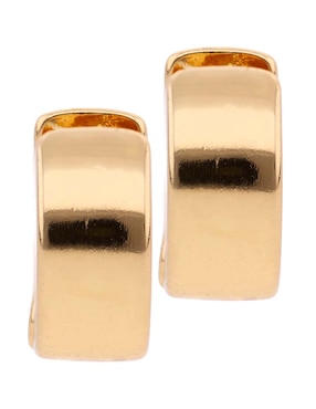 Aretes de círculo Lieb con acabado pulido