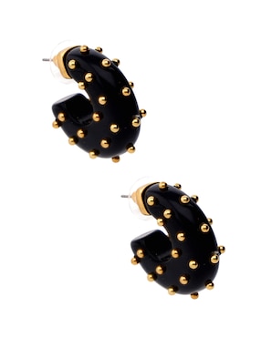 Aretes de círculo Map con acabado texturizado