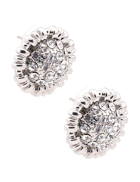 Aretes cortos Lieb con acabado pavé