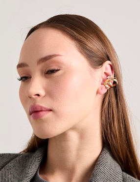 Set de aretes Map con acabado brillante