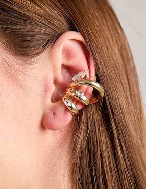 Set de aretes Map con acabado brillante