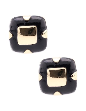 Aretes cuadrados Lieb con acabado brillante