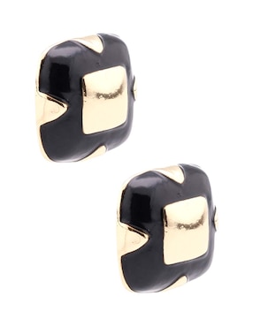 Aretes cuadrados Lieb con acabado brillante