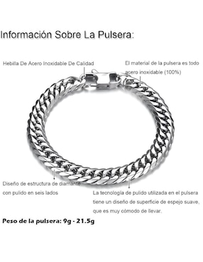 Pulsera Xtellar con acabado pulido