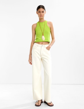 Jeans straight Parfois Pantalón Denim para mujer