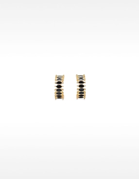 Aretes de aro ciruculares Parfois con acabado pavé