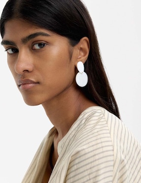 Aretes de aro Parfois Golden Gasics