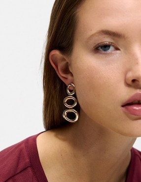 Aretes largos redondos Parfois Permanent Suspended Frame