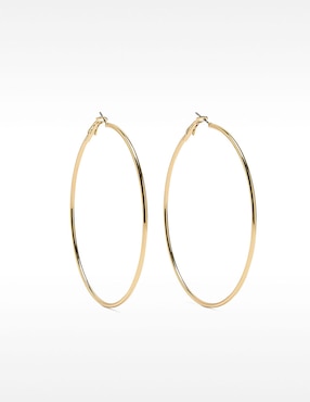Aretes de aro redondos Parfois Permanent - Rotative Jewellery con acabado