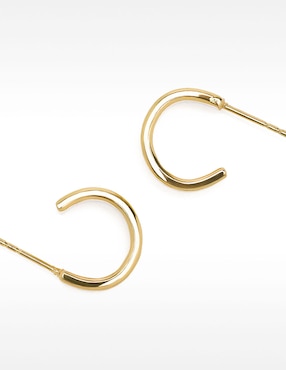 Aretes de aro redondos parfois