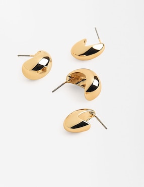 Aretes Parfois con acabado brillante