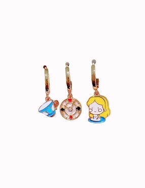 Set de aretes Nira cuento con acabado pulido zirconia cúbica