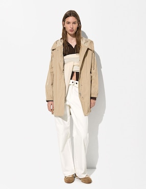 Impermeable con capucha Parfois para mujer