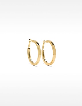 Aretes de aro Parfois Permanent - Rotative Jewellery