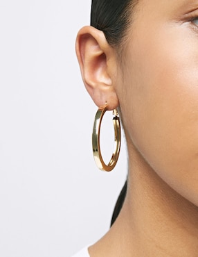 Aretes de aro Parfois Permanent - Rotative Jewellery