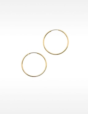 Aretes de aro Parfois Permanent - Rotative Jewellery