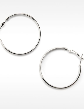 Aretes de aro Parfois Permanent - Rotative Jewellery