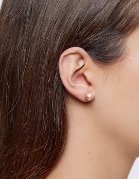 Set de aretes redondos Parfois con acabado brillante