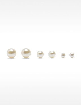 Set de aretes redondos Parfois con acabado brillante