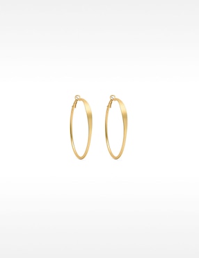Aretes de aro redondos parfois