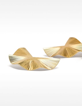 Aretes Parfois Permanent - Rotative Jewellery con acabado texturizado
