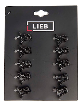 Set de pinzas para el cabello de plástico Lieb