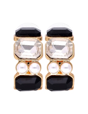 Aretes cortos Lieb con acabado brillante