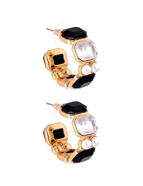 Aretes cortos Lieb con acabado brillante