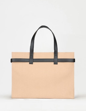 Bolsa tote Sarelly Sarelly Cargo Tote Beige unisex