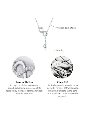 Collar de infinito Chulada Beauty de plata P 925