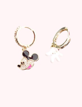 Set de aretes Mickey Nira Disney con acabado pulido zirconia cúbica