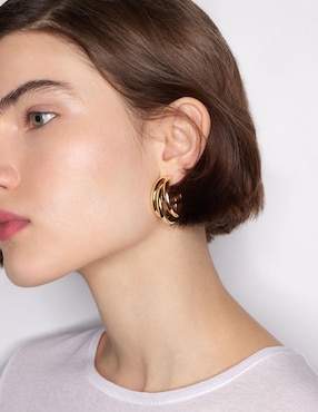Aros redondos Parfois Permanent Rotative Jewellery con acabado brillante