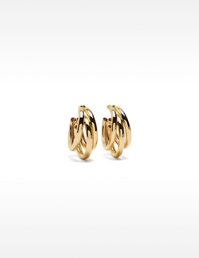 Aros redondos Parfois Permanent Rotative Jewellery con acabado brillante
