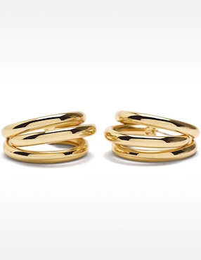 Aros redondos Parfois Permanent Rotative Jewellery con acabado brillante