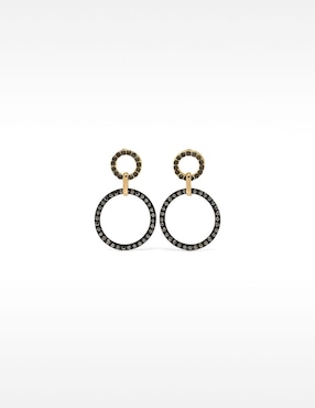 Aretes redondos Parfois con acabado pavé
