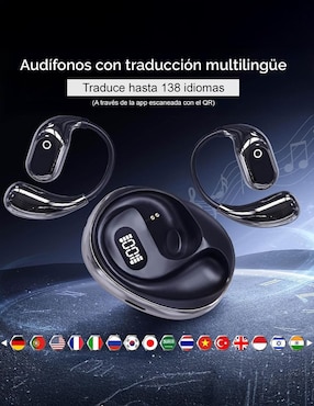 Audífonos Ag Box AGG-AUDFTRAN inalámbricos con cancelacion de ruido