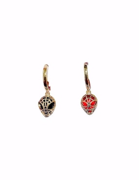Set de aretes Spider-Woman y Spider-Man Nira con acabado pulido zirconia cúbica