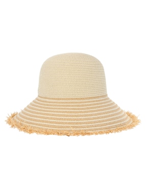 Sombrero ala mediana Map estampado a rayas