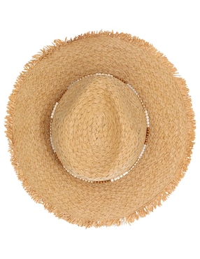 Sombrero ala mediana Map estampado trenzado