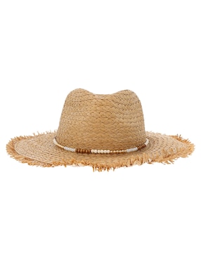 Sombrero ala mediana Map estampado trenzado