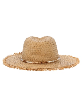 Sombrero ala mediana Map estampado trenzado