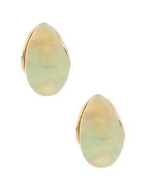 Aretes cortos Map con acabado liso