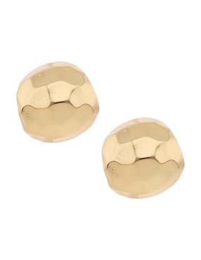 Aretes de aro circular Map con acabado martillado