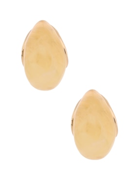 Aretes cortos Map con acabado liso
