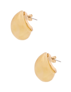 Aretes cortos Map con acabado liso