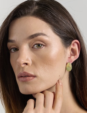 Set de aretes Map con acabado brillante